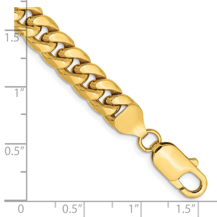 14k 7.3mm Semi-Solid Miami Cuban Chain