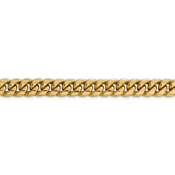 14k 9.3mm Semi-Solid Miami Cuban Chain