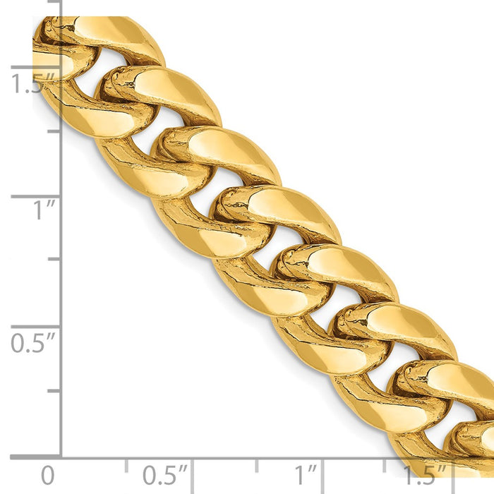 14k 11mm Semi-Solid Miami Cuban Chain