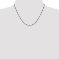Thumbnail for 14k WG 2.45mm Semi-Solid Round Box Chain