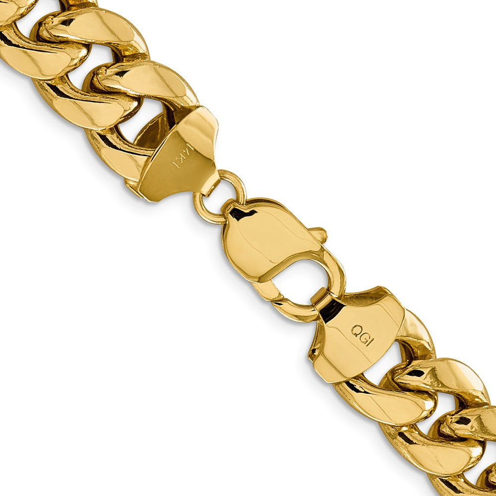 14k 12.6mm Semi-Solid Miami Cuban Chain