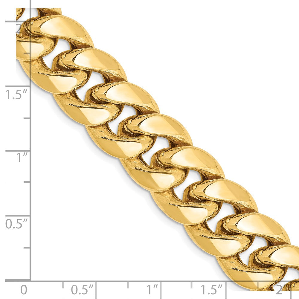 14k 12.6mm Semi-Solid Miami Cuban Chain
