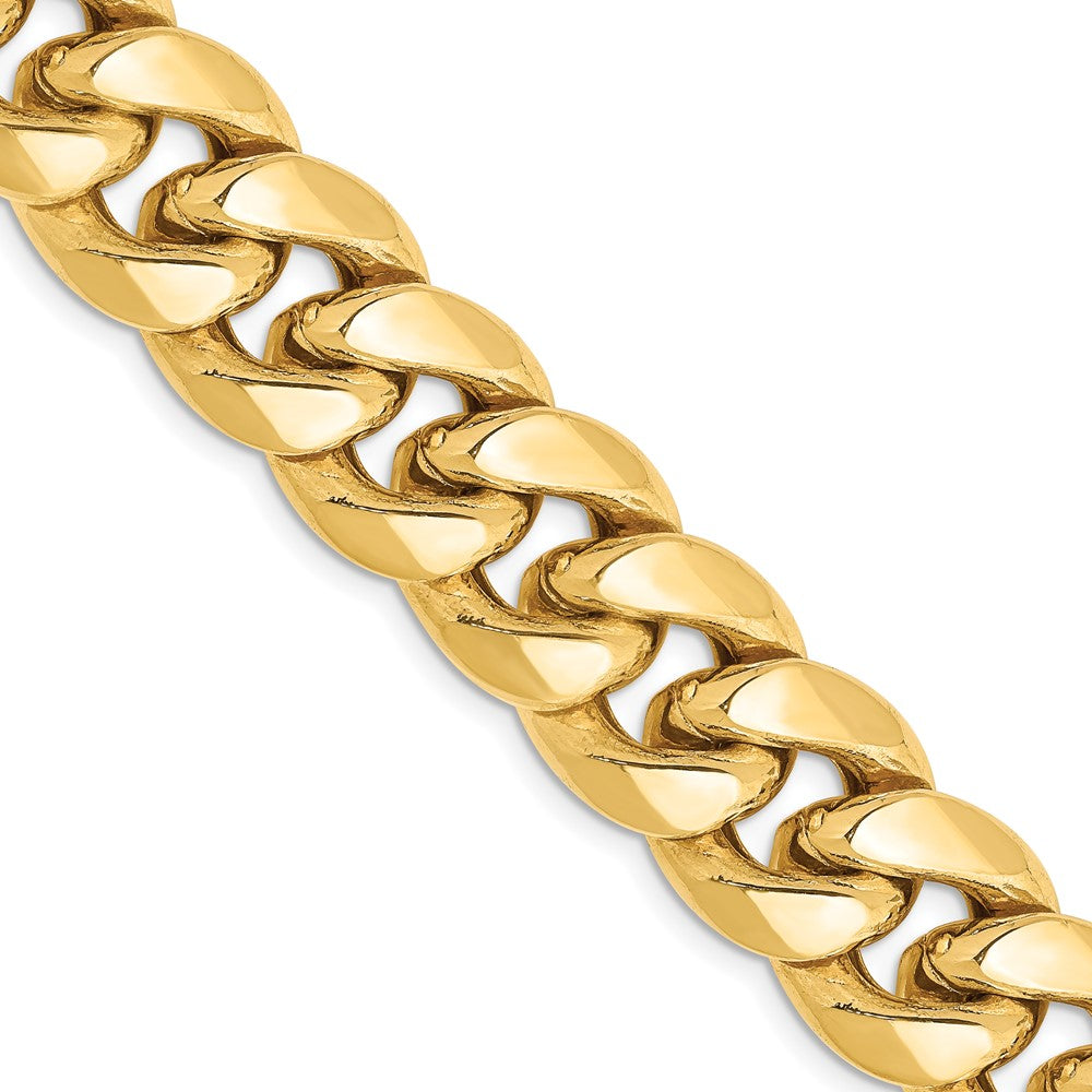14k 12.6mm Semi-Solid Miami Cuban Chain
