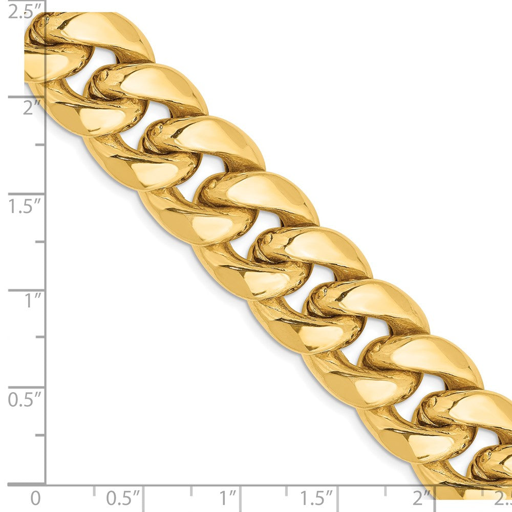 14k 15mm Semi-Solid Miami Cuban Chain
