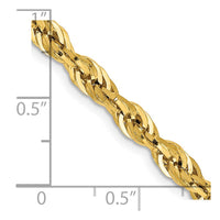 Thumbnail for 14ky 4.25mm Semi-Solid Rope Chain