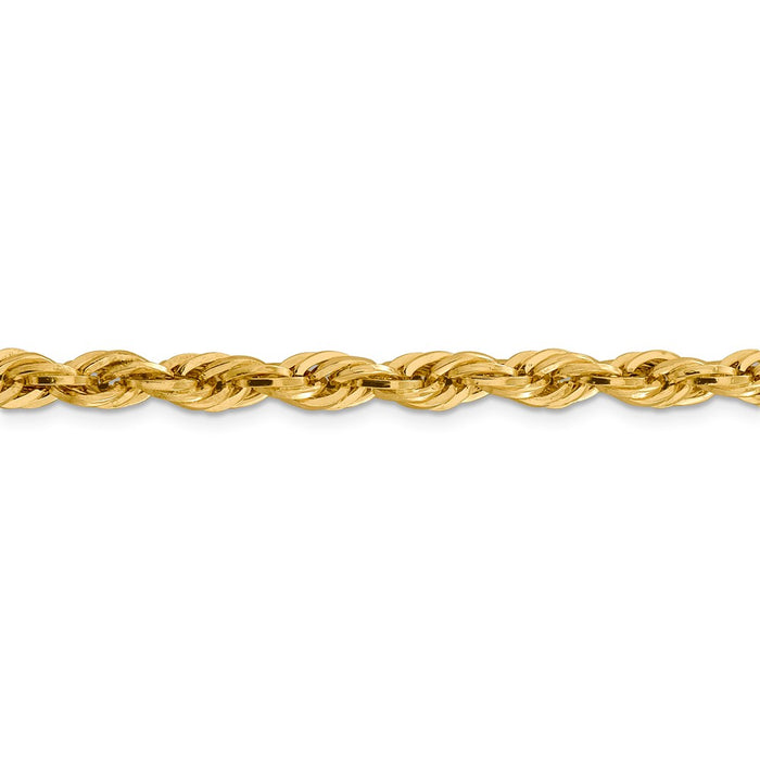 14ky 5.4mm Semi-Solid Rope Chain