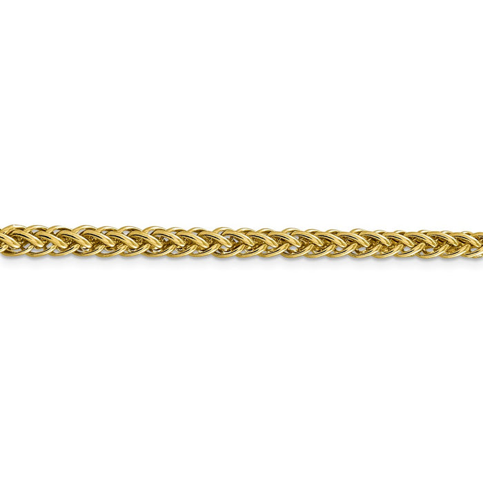 14k 4.65mm Semi-solid 3-Wire Wheat Chain