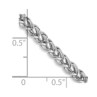 Thumbnail for 14k WG 4.3mm Semi-solid 3-Wire Wheat Chain