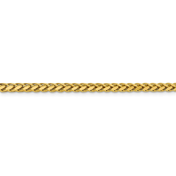 14k 3.1mm Semi-solid D/C Wheat Chain