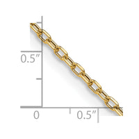 Thumbnail for 14k 3mm Semi-solid D/C Open Link Cable Chain