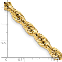 Thumbnail for 14ky 7.0mm Semi-Solid Rope Chain
