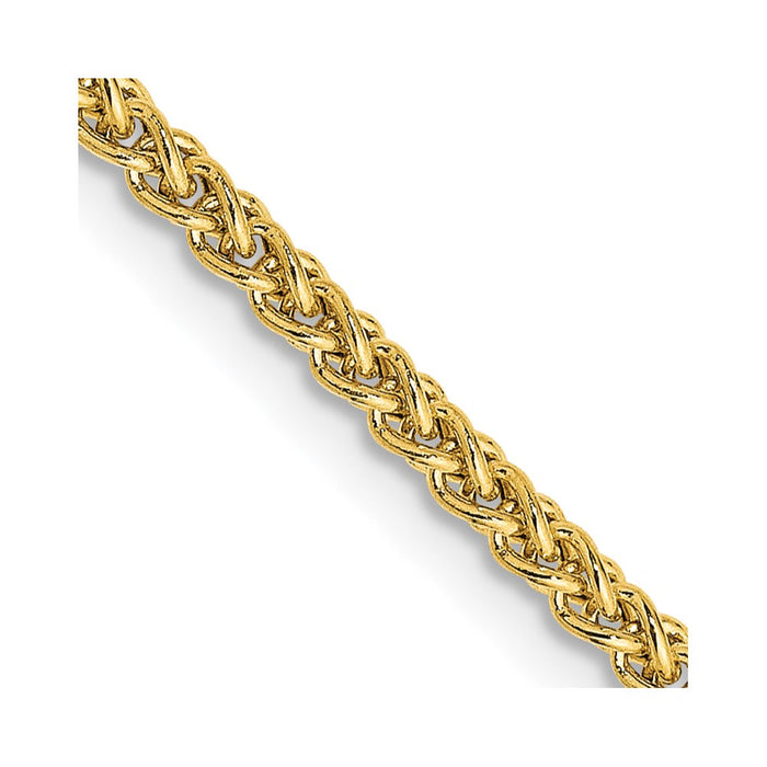 14k 2.00mm Semi-Solid Wheat