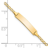 Thumbnail for 14k Flat Curb Link ID Bracelet