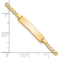 Thumbnail for 14k Flat Curb Link ID Bracelet