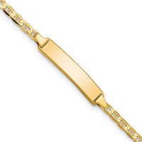 Thumbnail for 14k Flat Anchor Link ID Bracelet