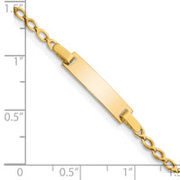 Thumbnail for 14k Children's Polished ID Bracelet