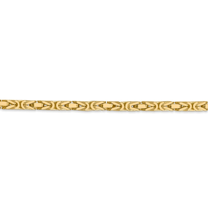 14k 3.25mm Byzantine Chain