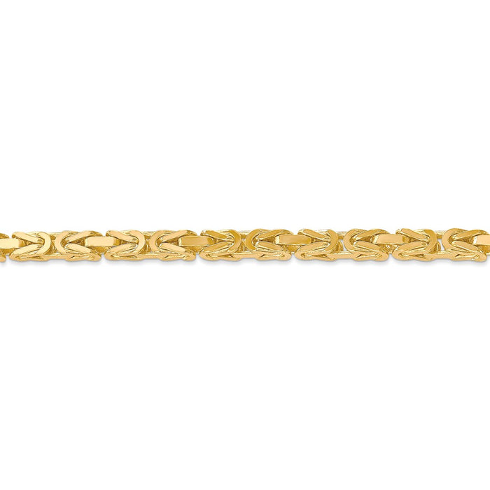 14k 4mm Byzantine Chain