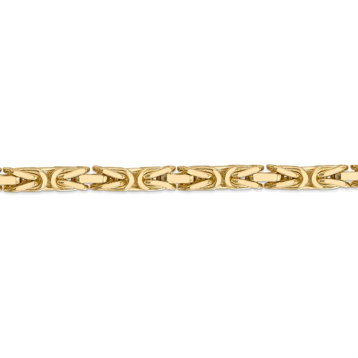 14k 6.5mm Byzantine Chain
