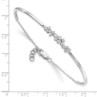 Thumbnail for 14k White Gold Diamond Bangle Bracelet