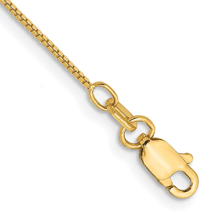 14k .7mm Box with Lobster Clasp Chain