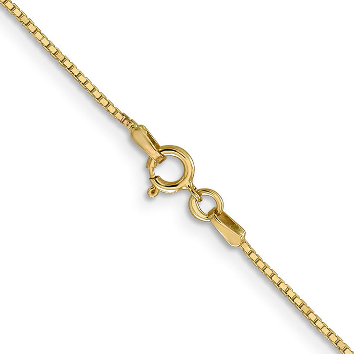 14k .9mm Box with Spring Ring Clasp Chain