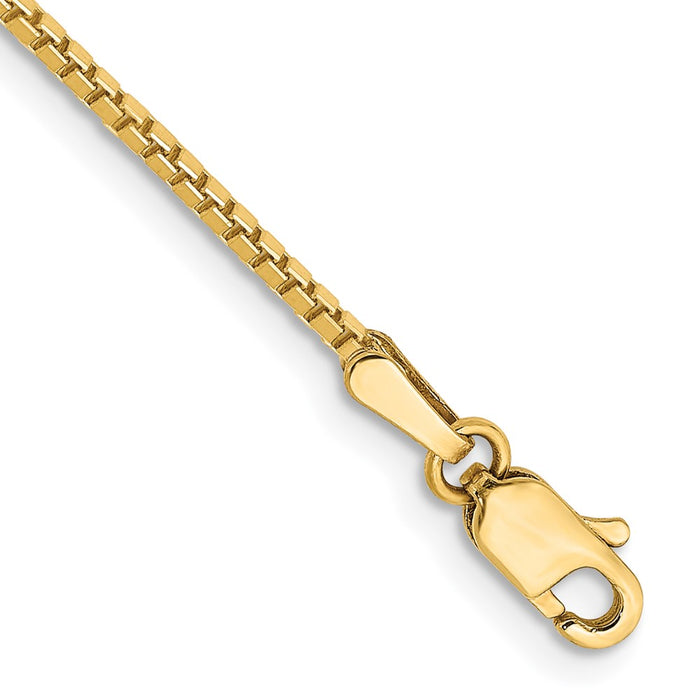 14k 1.3mm Box Chain