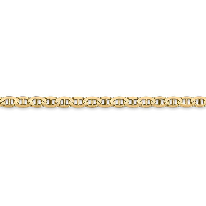 14k 3mm Concave Anchor Chain