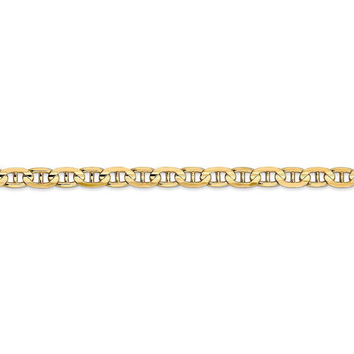 14k 4.5mm Concave Anchor Chain