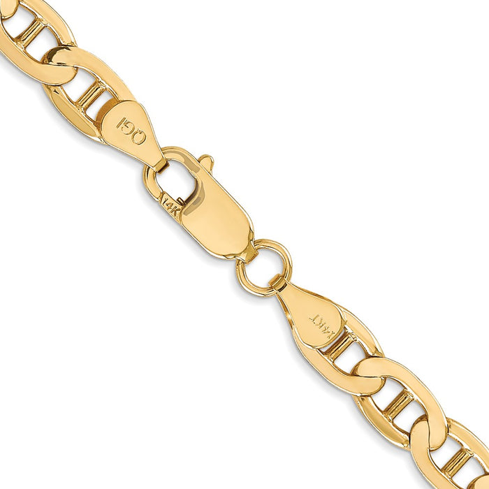 14k 6.25mm Concave Anchor Chain