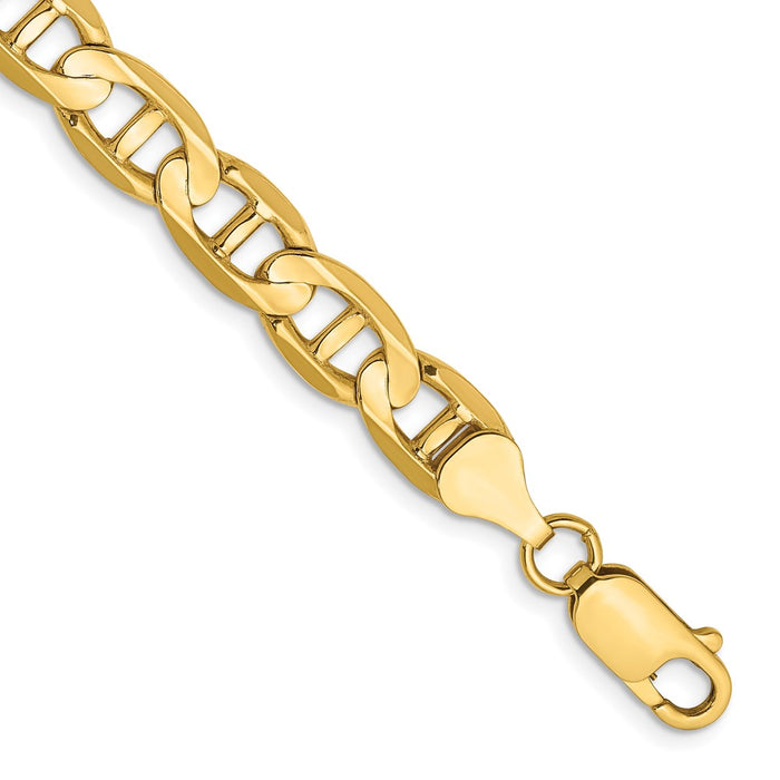 14k 7mm Concave Anchor Chain