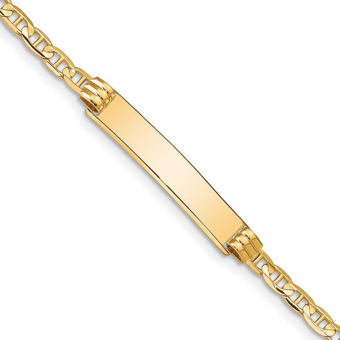 14k Anchor ID Bracelet