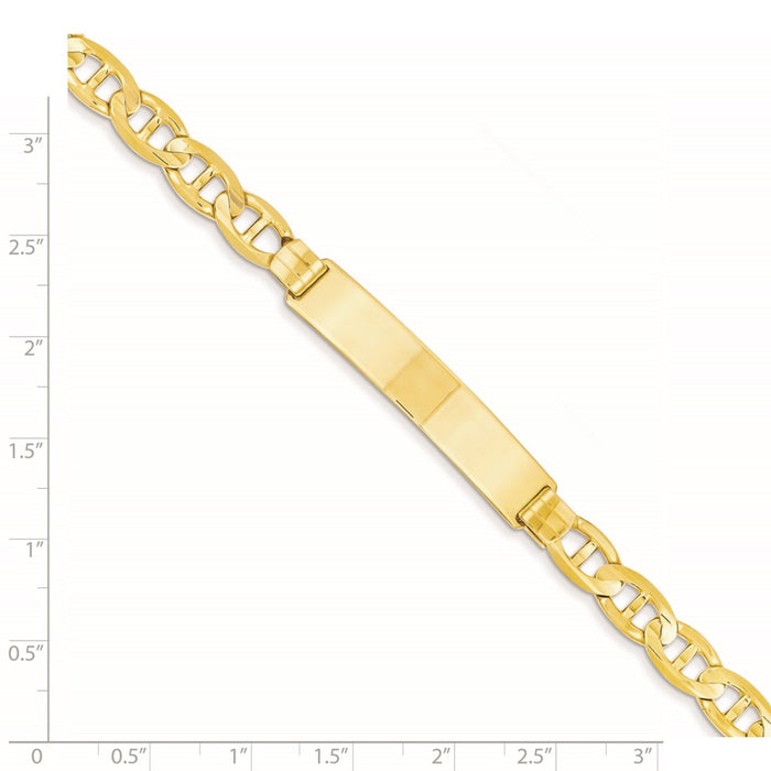 14k Anchor ID Bracelet