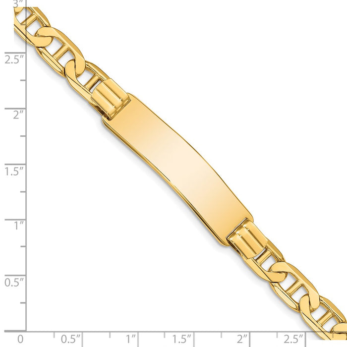 14k Anchor Link ID Bracelet