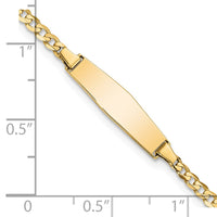 Thumbnail for 14k Baby Soft Diamond Shape Curb ID Bracelet