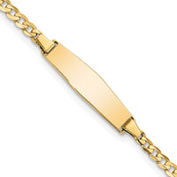 Thumbnail for 14k Baby Soft Diamond Shape Curb ID Bracelet