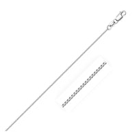 Thumbnail for 14k White Gold Classic Box Chain 0.7mm