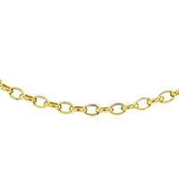Thumbnail for 4.6mm 14k Yellow Gold Oval Rolo Chain