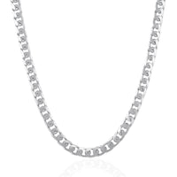 Thumbnail for 5.8mm 14k White Gold Solid Miami Cuban Chain