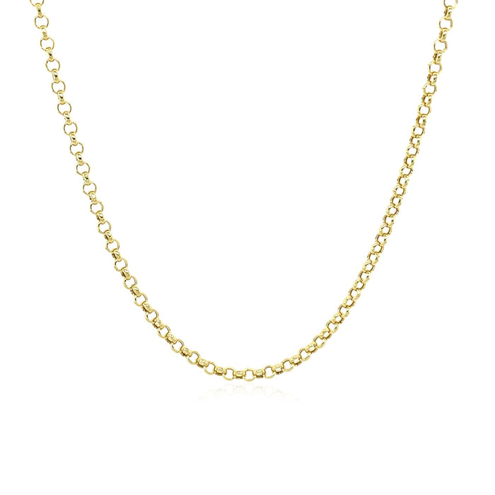 10k Yellow Gold Rolo Chain 1.9mm