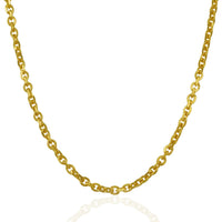 Thumbnail for 4.0mm 14k Yellow Gold Diamond Cut Cable Link Chain