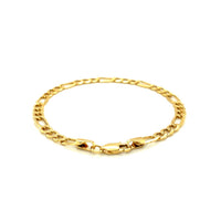 Thumbnail for 4.6mm 14k Yellow Gold Lite Figaro Bracelet