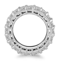 Thumbnail for Exquisite 14k White Gold Emerald Cut Diamond Eternity Ring