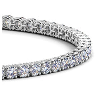 Thumbnail for 14k White Gold Round Diamond Tennis Bracelet (5 cttw)