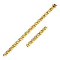 Thumbnail for 5.3mm 14k Yellow Gold Miami Cuban Semi Solid Chain
