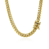 Thumbnail for 5.3mm 14k Yellow Gold Miami Cuban Semi Solid Chain