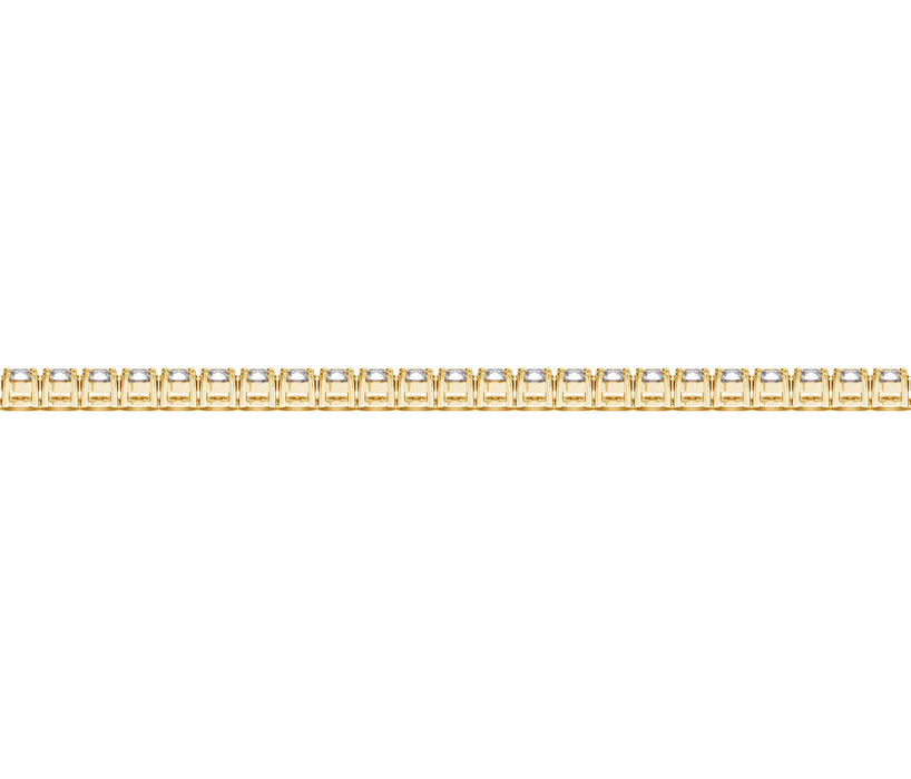 14k Yellow Gold Round Diamond Tennis Bracelet (2 cttw)