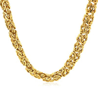 Thumbnail for 14k Yellow Gold Byzantine Motif Chain Necklace
