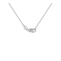 Thumbnail for 14k White Gold Horseshoe Design Diamond Pendant