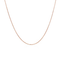 Thumbnail for 14k Rose Gold Cable Link Chain 0.5mm